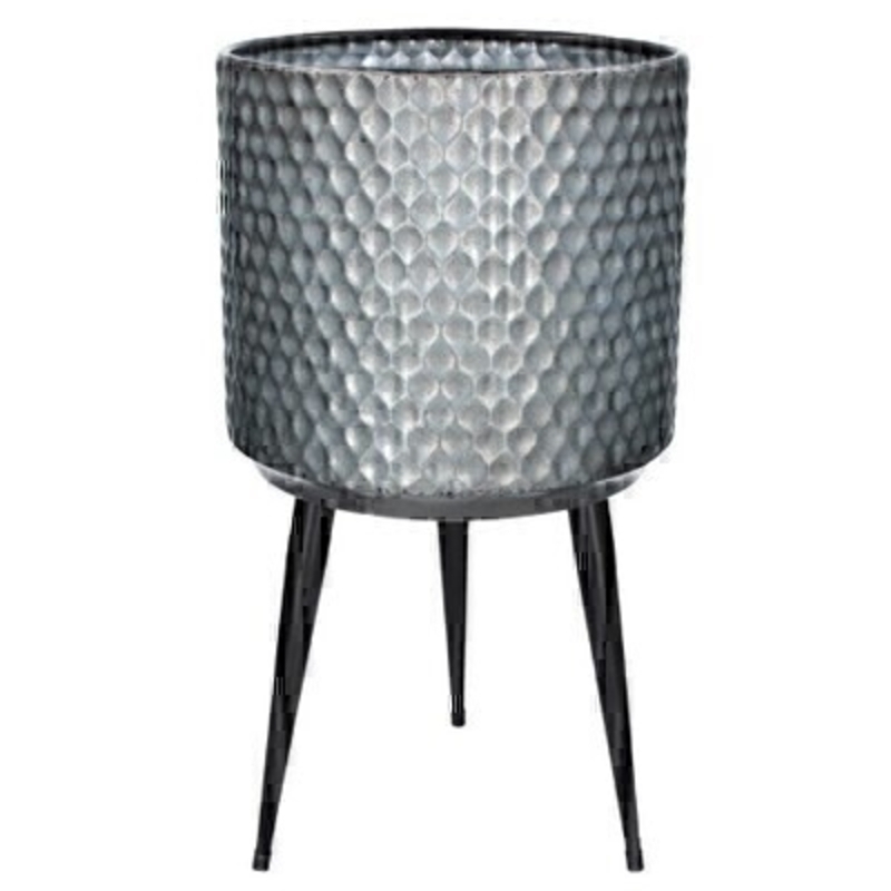 This Galvanised Metal Pot Cover with Legs from designer Gisela Graham would look lovely in your home. Suitable for an artifical or real plant and comes available in small medium and large sizes.  Great to show off your plants and would look great on its own or as part of the set. Would make an ideal gift for a gardener or someone who likes plants.  This is the Large version at 31cm x 55cm.